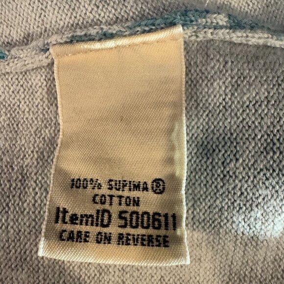 L.L. Bean Blue & Gray. Floral Women's Open Front Cardigan - Picture 6 of 7